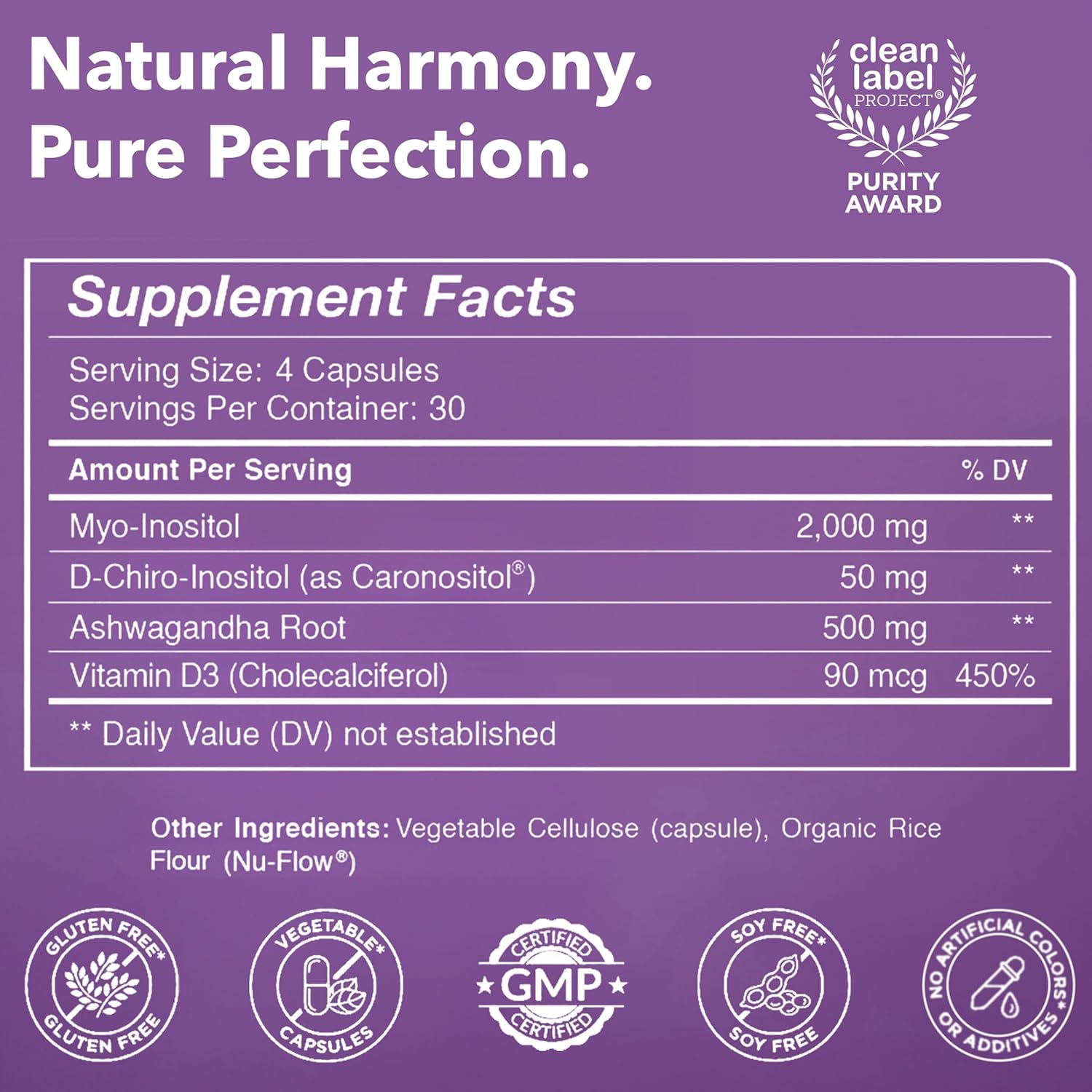 Women's Hormonal Balance Bundle: Myo-Inositol, D-Chiro Inositol, Vitex Chasteberry - Reproductive Health & Menstrual Support