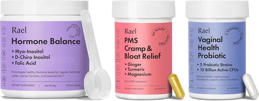 Women's Hormone Balance & Probiotic Bundle - Myo-Inositol, D-Chiro Inositol, 15 Billion CFU Probiotics, PMS Support (30 Day Supply)