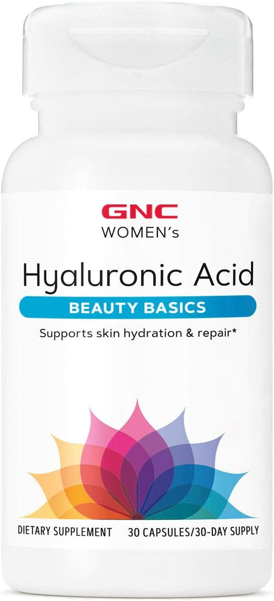 Women's Hyaluronic Acid Capsules for Skin & Joint Health - 30 Daily Supplements from GNC