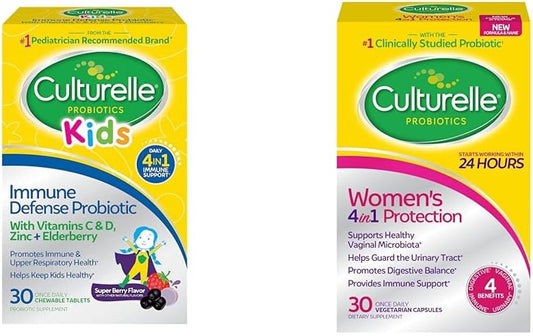 Women's Immune Defense Probiotic with Elderberry, Vitamin C, D, Zinc - Non-GMO Vaginal Health Support