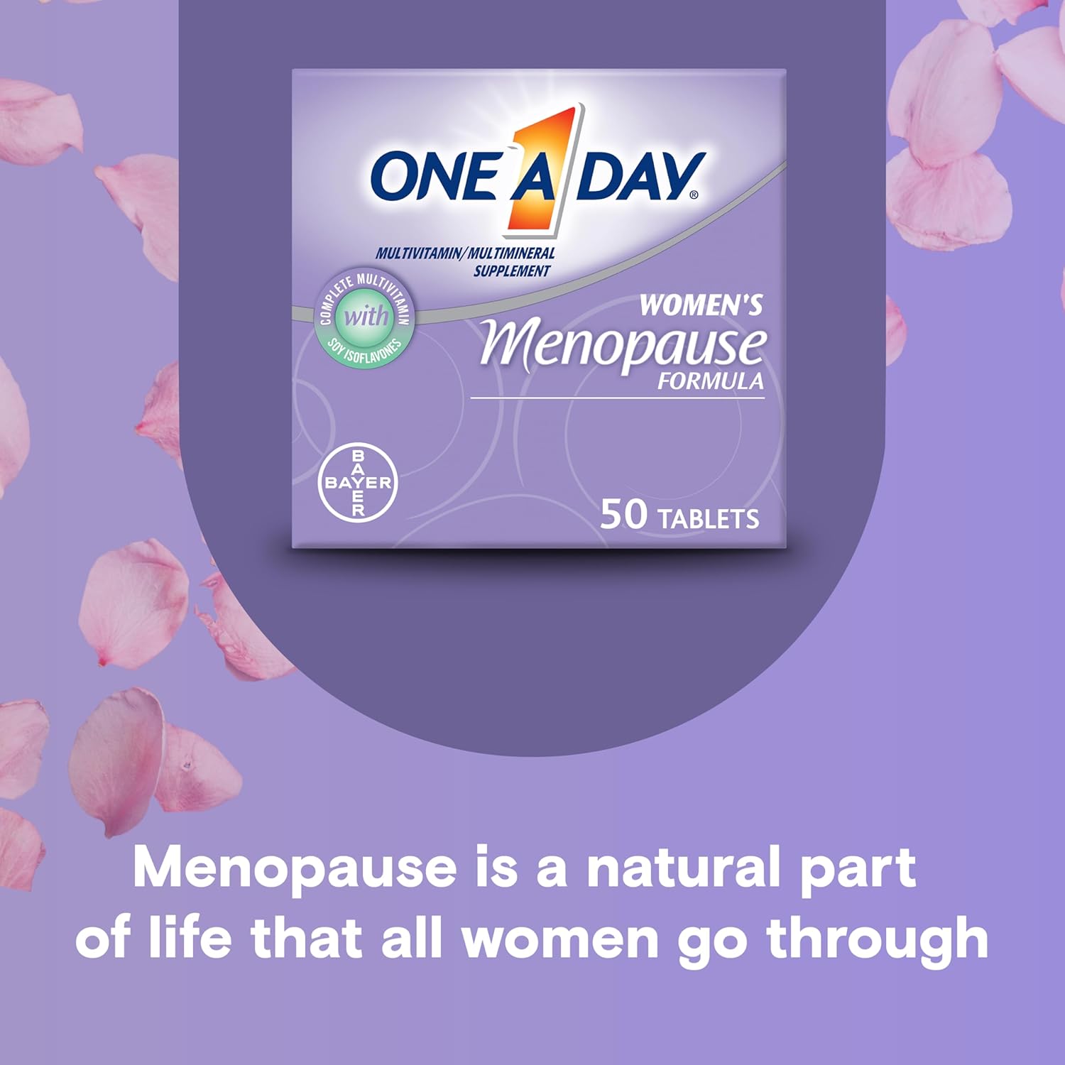 Women's Menopause Multivitamin with Vitamins A, C, D, E, Zinc for Immune Health Support