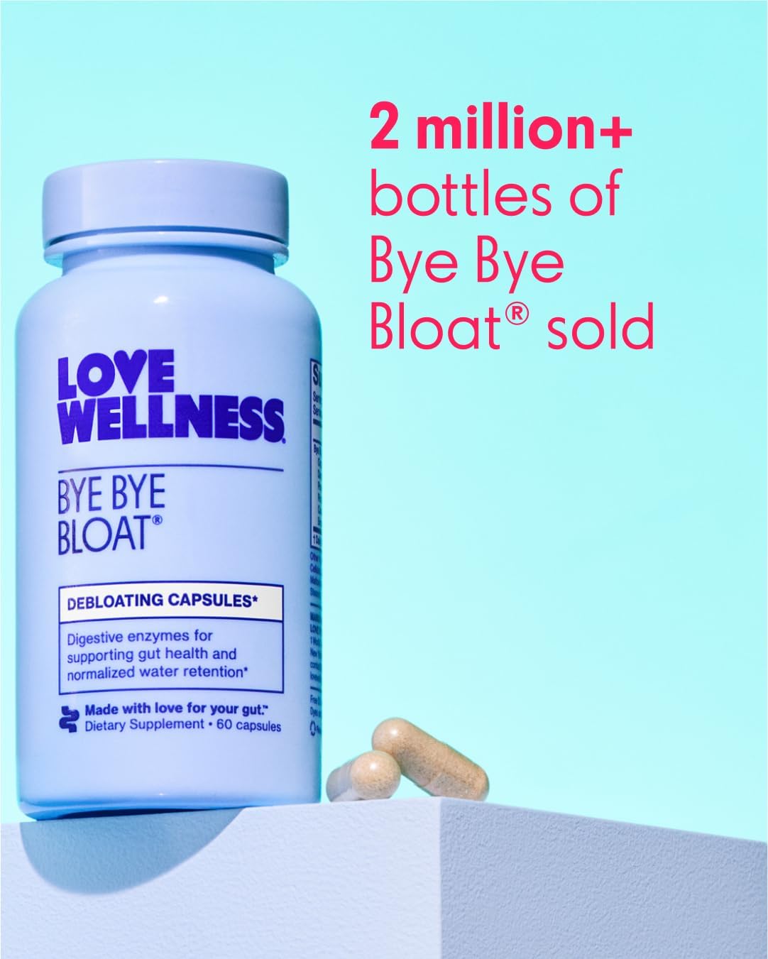 Women's Metabolism Booster & Bloating Relief Bundle | Digestive Enzymes & Energy Supplement for Cravings | Love Wellness Bye Bye Bloat & Metabolove
