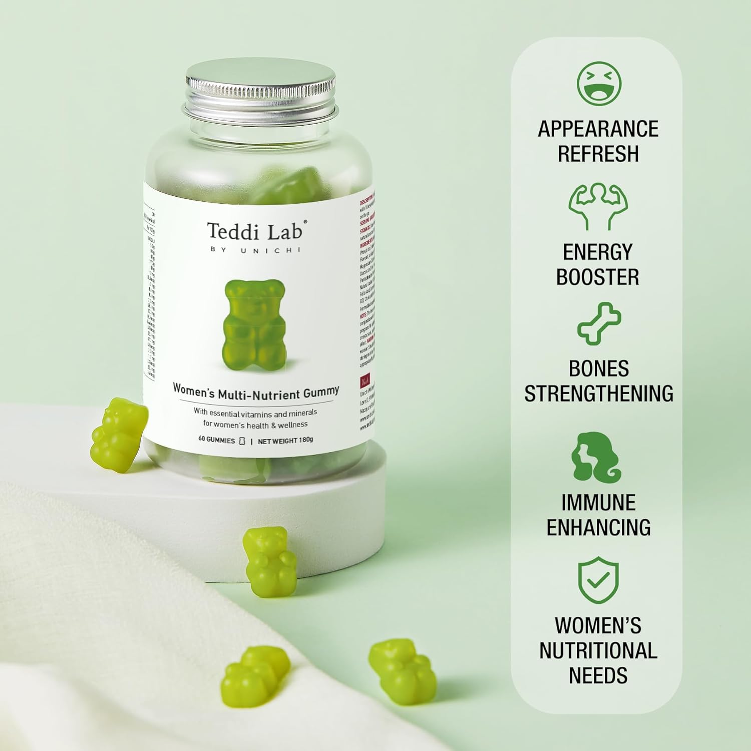 Women's Multi-Nutrient and Elderberry Immune Gummy by Unichi - Boost Your Health with Delicious Gummies