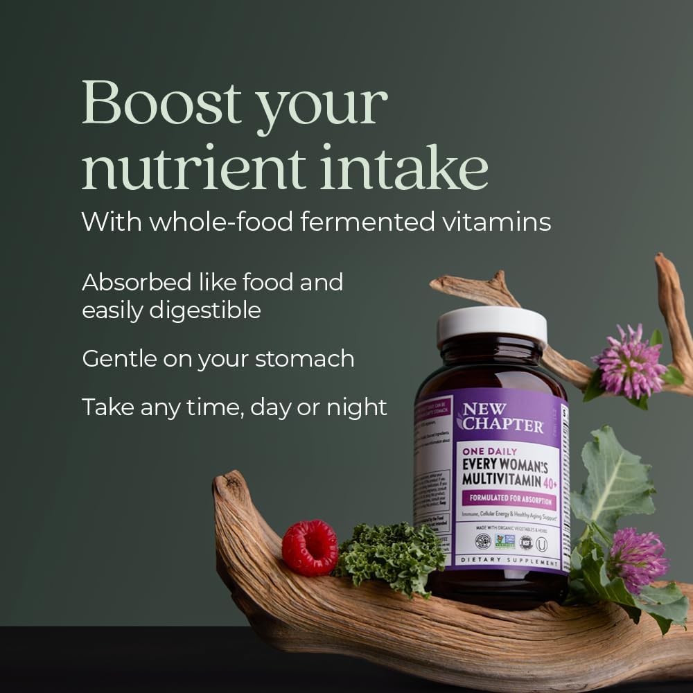 Women's Multivitamin 40 Plus for Energy, Healthy Aging, and Immune Support - 20+ Nutrients - Gentle on the Stomach - 96 Count