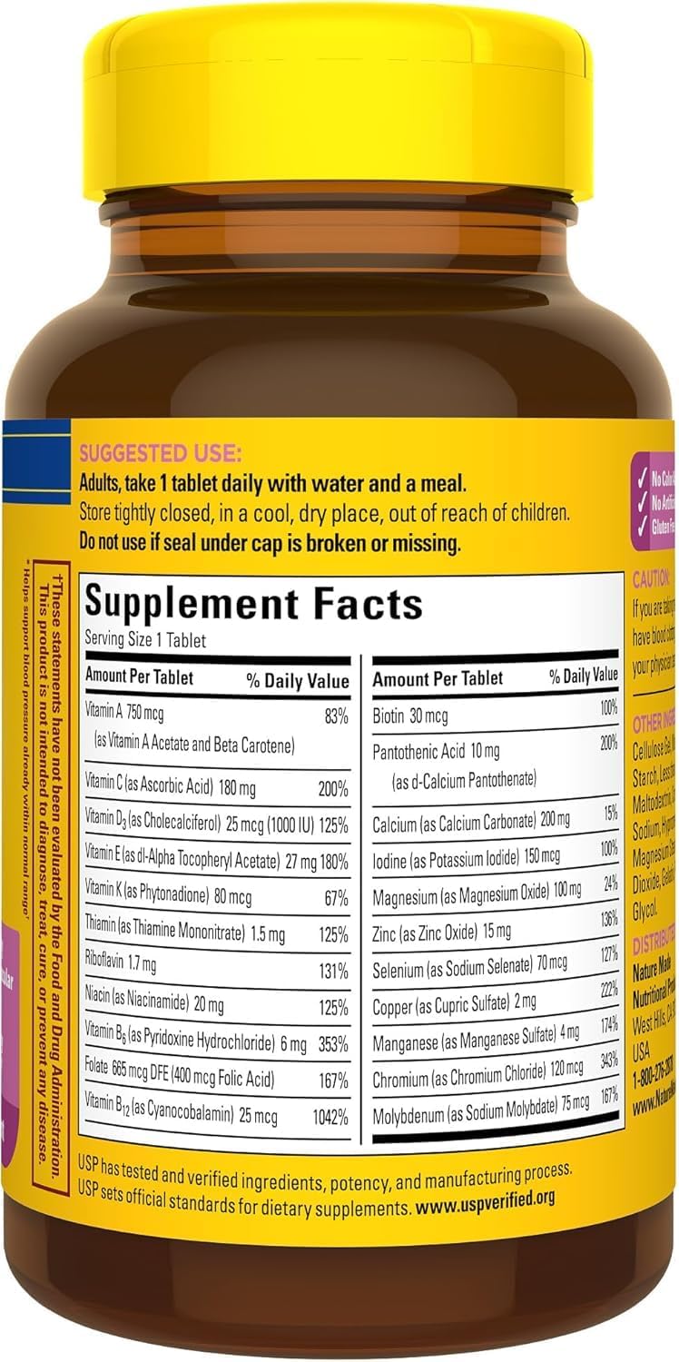 Women's Multivitamin 50+ with Vitamin D - 90 Count Tablets for Daily Nutritional Support by Nature Made
