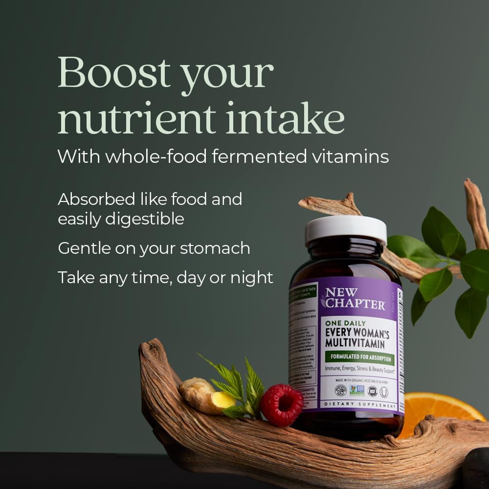 Women's Multivitamin for Immune, Beauty, and Energy Support - 20+ Nutrients, Gentle on Stomach - 96 Count