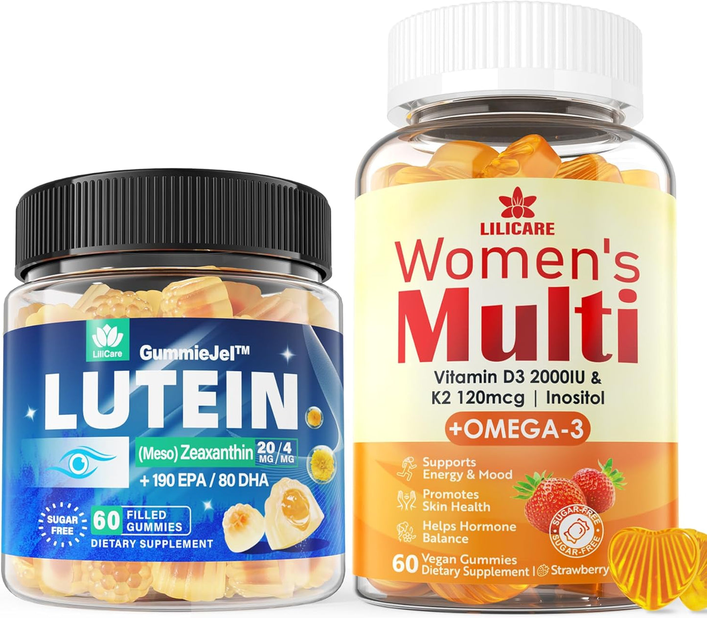 Women's Multivitamin Gummies with LILICARE Eye Vitamins for Overall Wellness