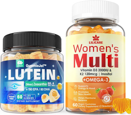 Women's Multivitamin Gummies with LILICARE Eye Vitamins for Overall Wellness