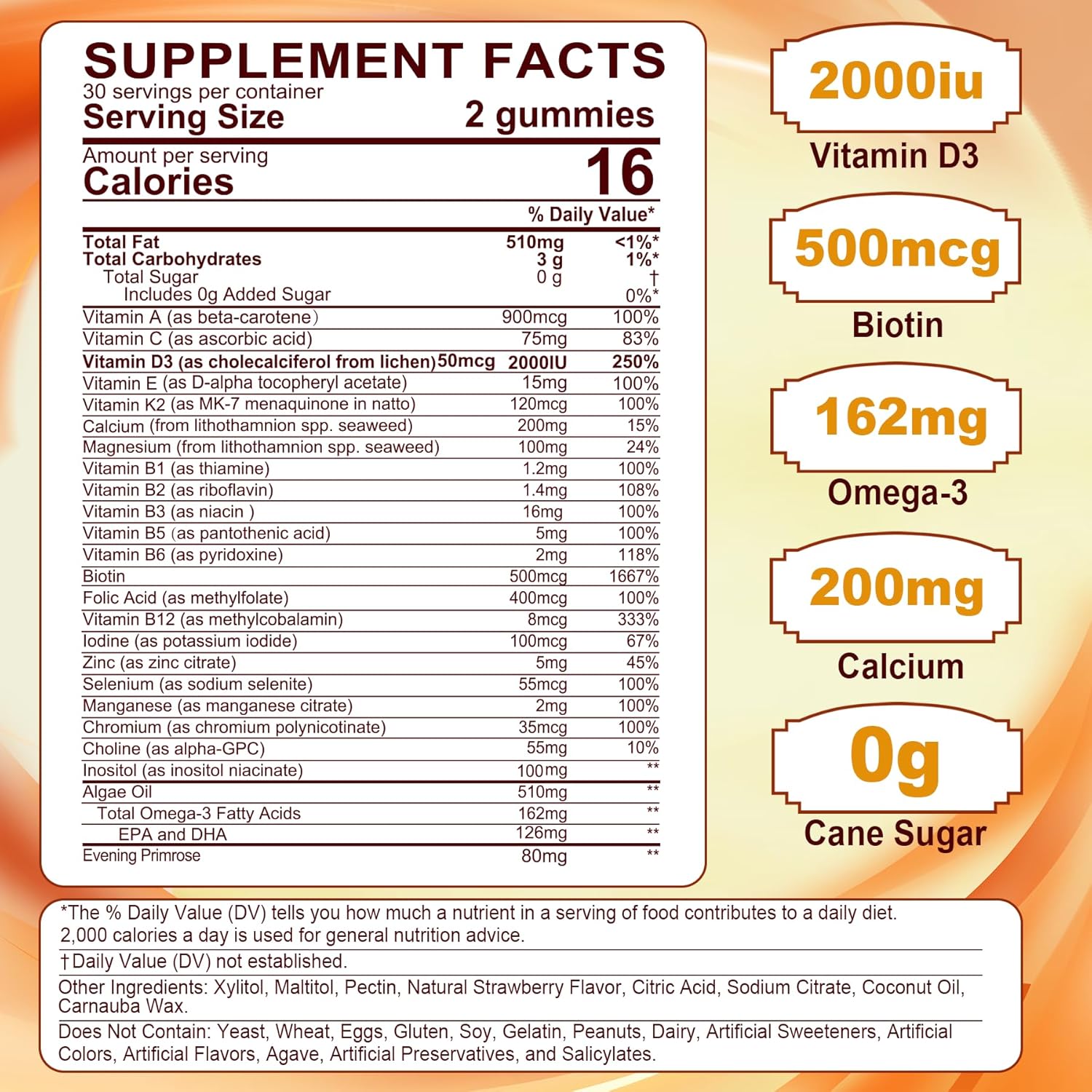 Women's Multivitamin Gummies with LILICARE Eye Vitamins for Overall Wellness
