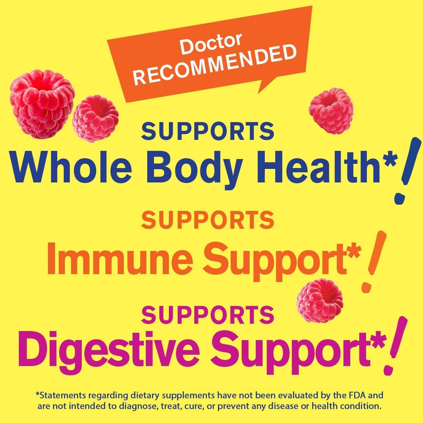 Women's Multivitamin Gummy with Biotin, Zinc, B Vitamins, Folic Acid - Raspberry Flavor - 60 Count - Overall Health & Well-Being