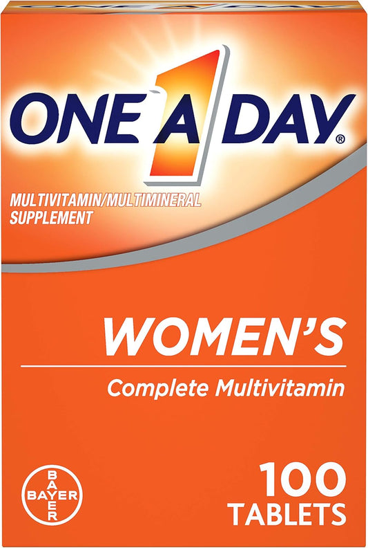 Women's Multivitamin with Vitamin A, C, D, E, Zinc for Immune Support - B12, Biotin, Calcium, 100 Tablets