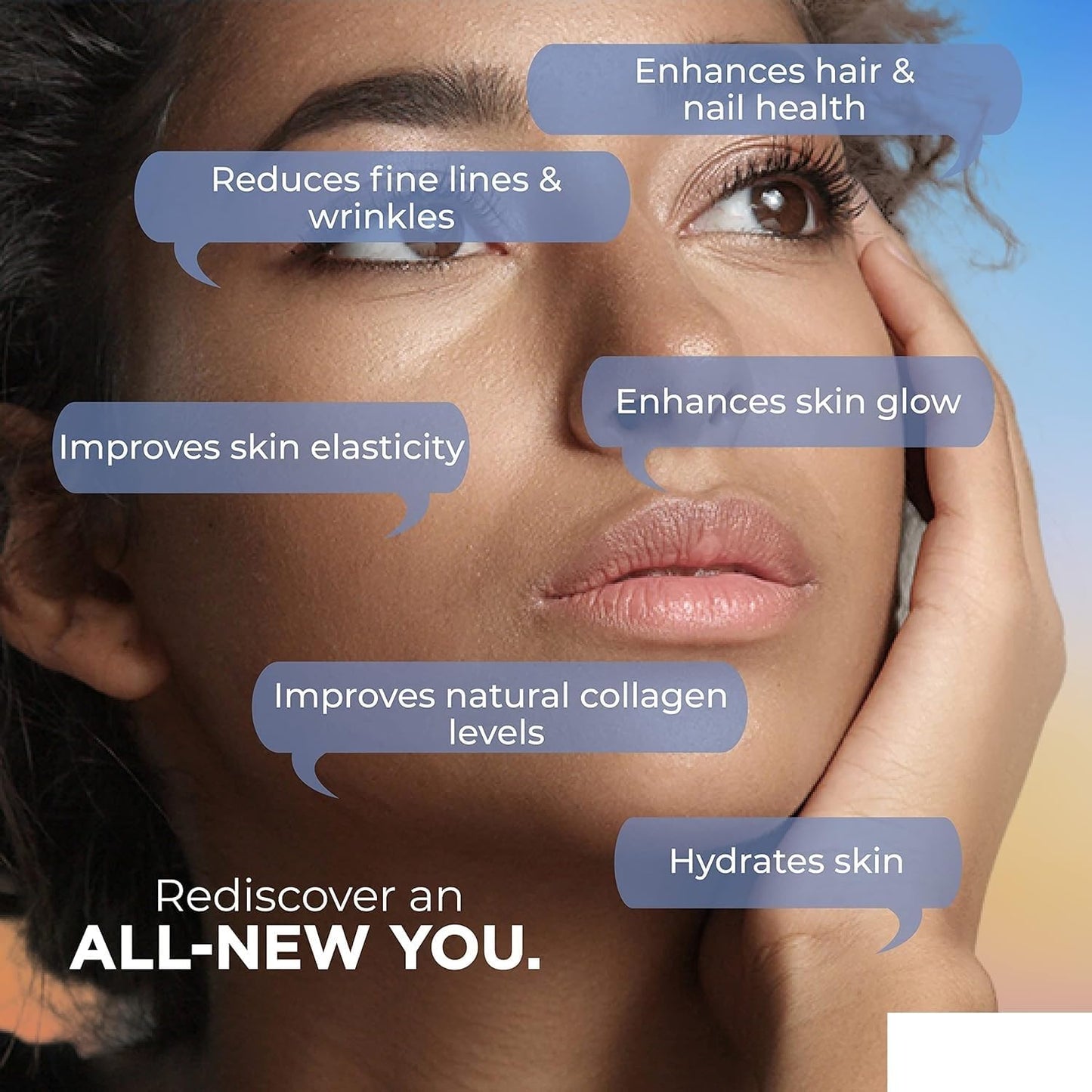 Women's Natural Collagen Builder Supplements for Youthful, Wrinkle-Free Skin - Promotes Skin Regeneration, Boosts Elasticity - 60 Capsules