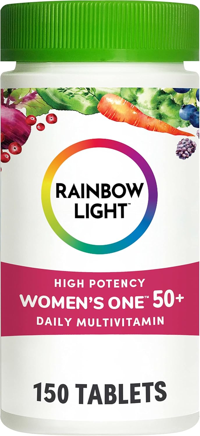 Women's One 50+ Multivitamin with Vitamin C, D, Zinc, Probiotics - High Potency Immune Support - Non-GMO - Vegetarian - 150 Tablets