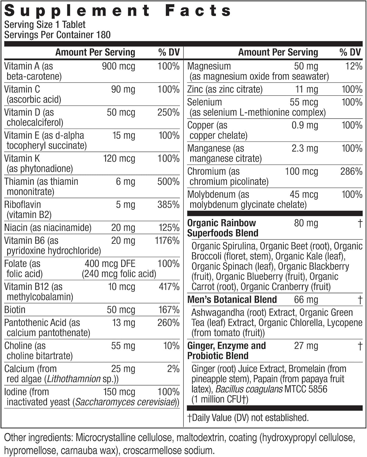 Women's One 50+ Multivitamin with Vitamin C, D, Zinc, Probiotics - High Potency Immune Support - Non-GMO - Vegetarian - 150 Tablets