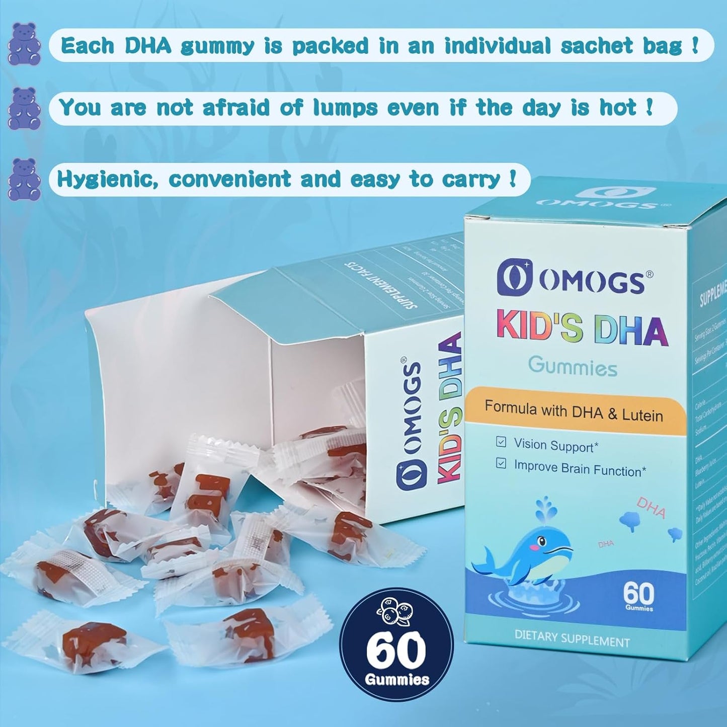 Women's Probiotic with Children’s DHA for Digestive Health, Immune Boost, PH Balance, Urethral Health, Eye Health, Brain Health, and Immunity.