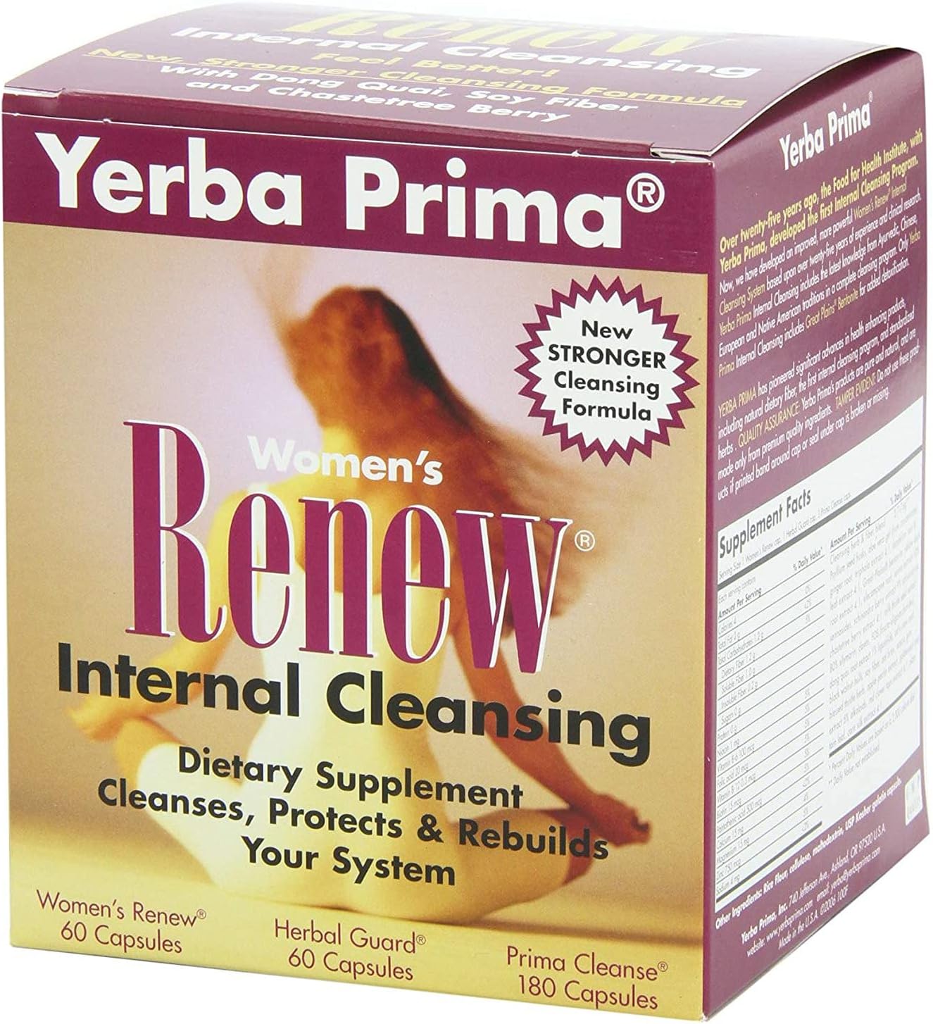 Women's Renew Internal Cleansing System - 30 Day Cleanse & Detox Kit for Female Herbal Support