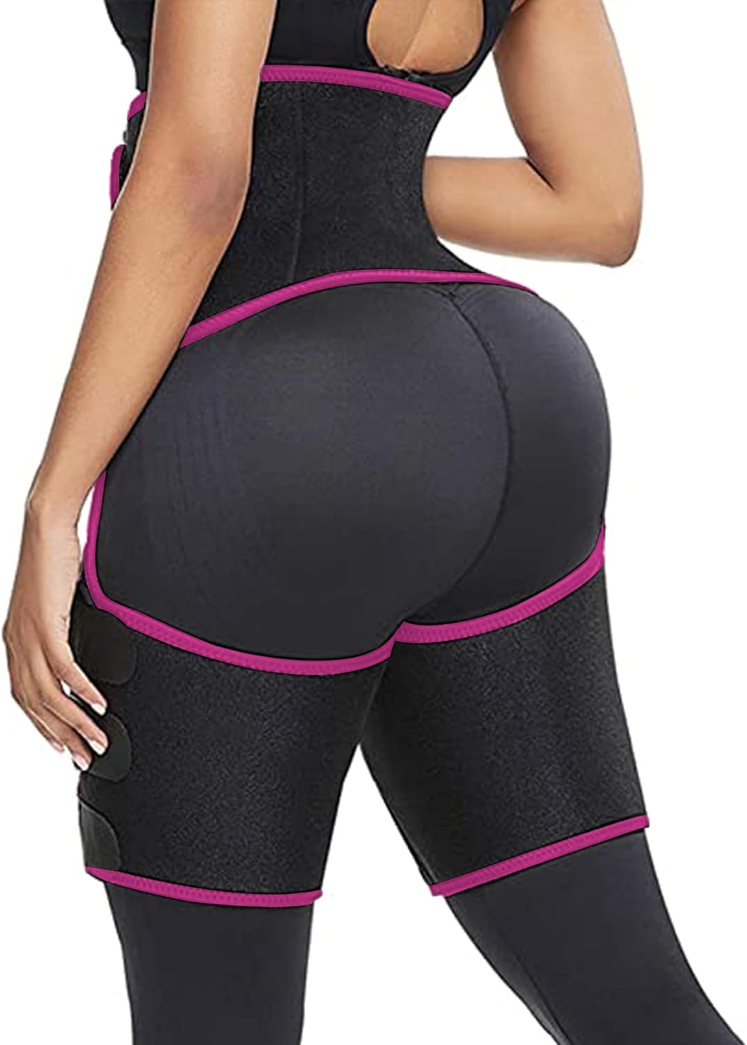 Women's RESHE 4 in 1 High Waist Arm and Thigh Waist Trainer with Sweat Band - Plus Size