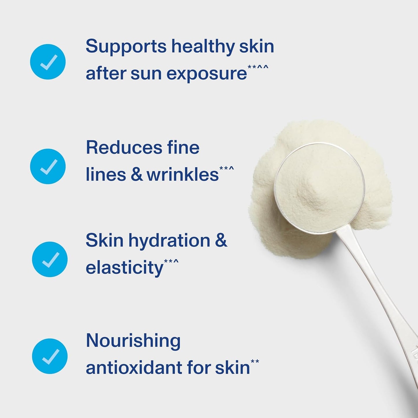 Women's Skin Complex Supplement with 20g Hydrolyzed Collagen, Vitamin C, and Hyaluronic Acid - Reduce Fine Lines & Wrinkles - Unflavored 11.9oz Powder
