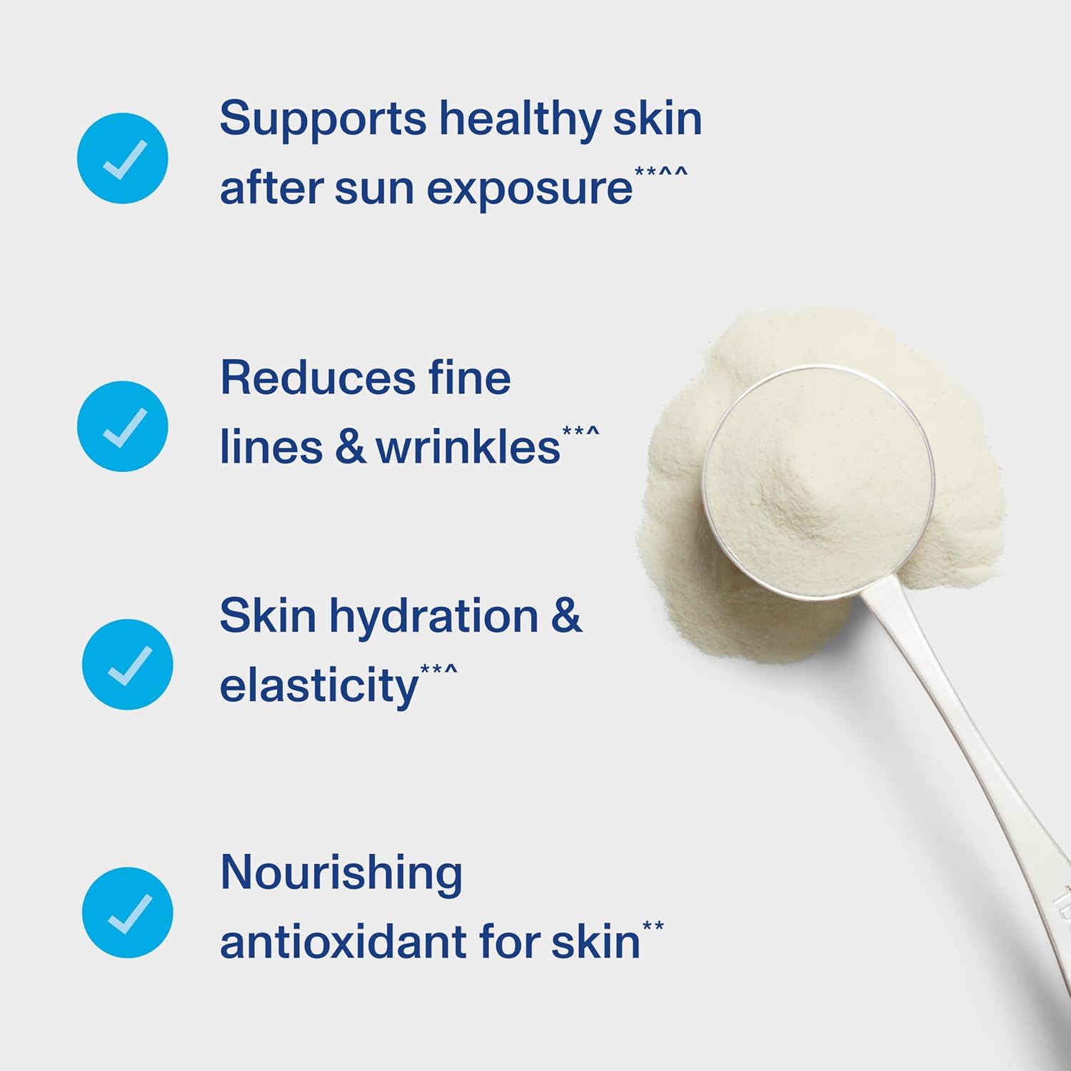 Women's Skin Complex Supplement with 20g Hydrolyzed Collagen, Vitamin C, and Hyaluronic Acid - Reduce Fine Lines & Wrinkles - Unflavored 11.9oz Powder