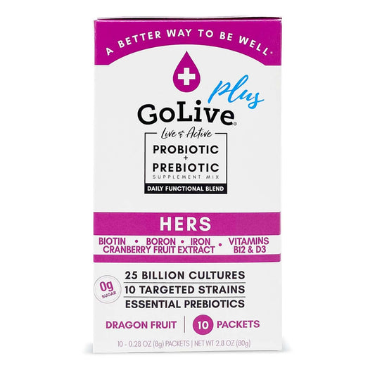 Women's Sugar-Free Synbiotic Probiotic & Prebiotic with 25 Billion CFUs, 10 Clinical Strains - Doctor and Dietitian Recommended for Digestion, Metabolism, Immunity