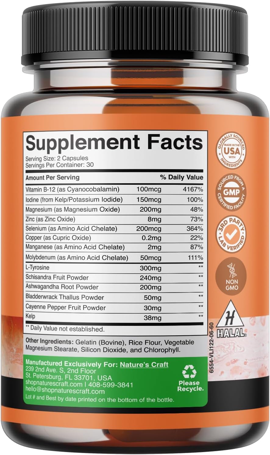 Women's Thyroid Support Supplement for Weight Loss, Mood, and Energy - Natural Wellness Pills with Daily Vitamins for Women