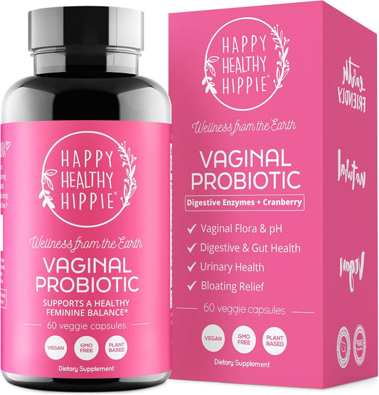 Women's Vaginal Probiotics with Cranberry & D-Mannose - 10 Strains for pH Balance, BV, Yeast, & Odor Control - UTI & Digestive Health Support - 60 Ct