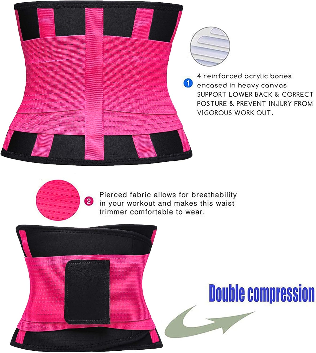 Women's Waist Trainer Belt - Cincher Trimmer for Slimming - Sport Body Shaper Girdle Belt (Upgraded)