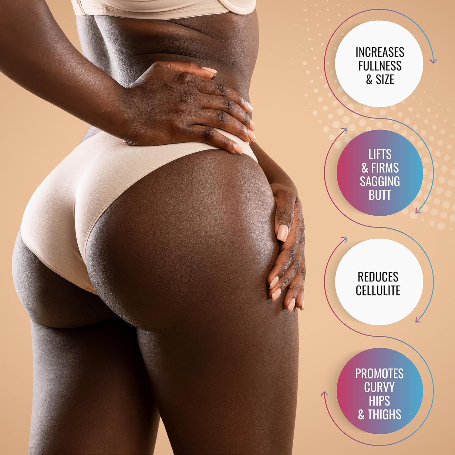 Women's Weight Gainer Pills for Curves & Big Booty - Booty Builder Supplements for Butt Growth - Aguaje Butt Enhancer Products