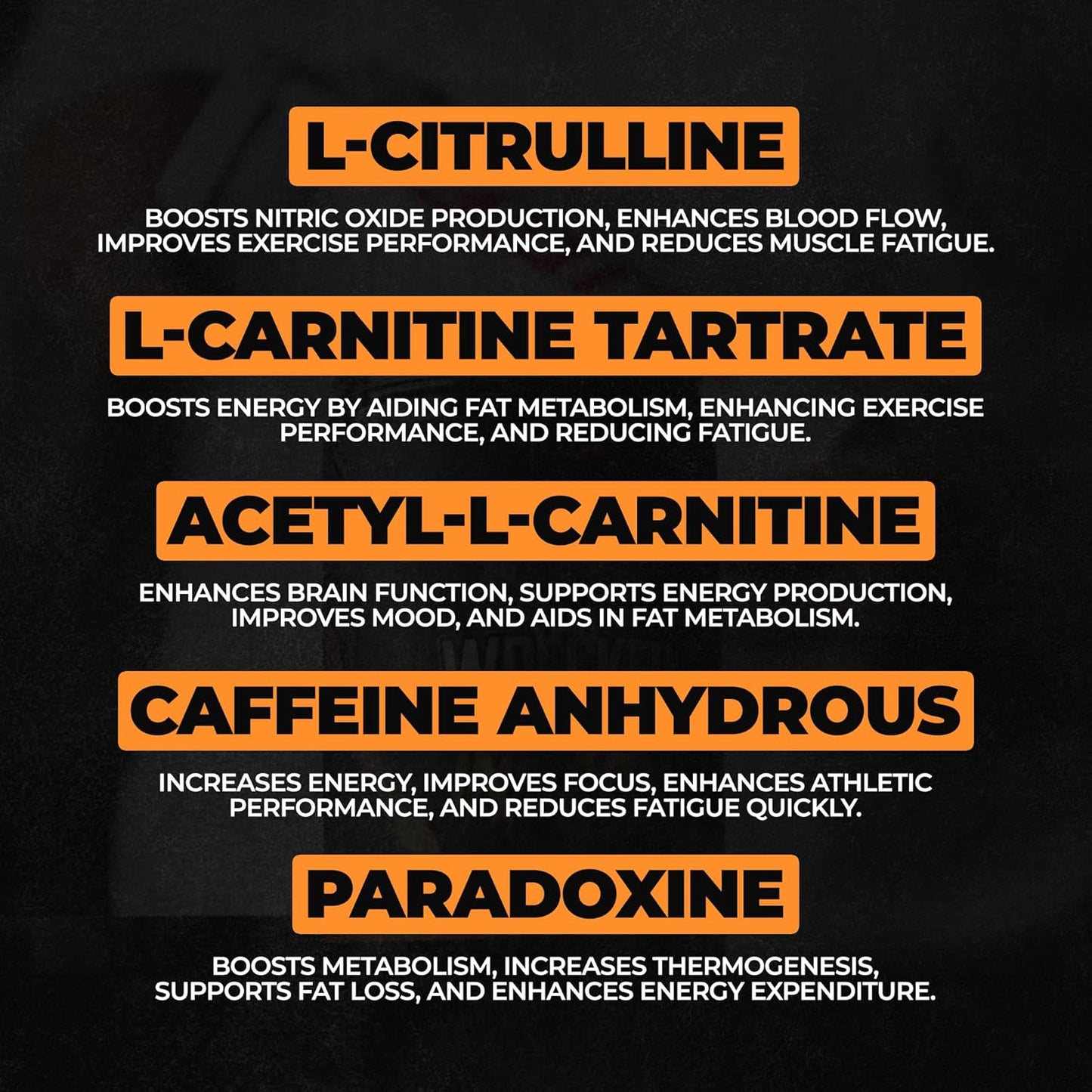 Wrecked Inferno Thermogenic Pre Workout Supplement - Boost Energy, Metabolism, & Performance with L-Citrulline, L-Carnitine, Beta-Alanine & More - For Men & Women