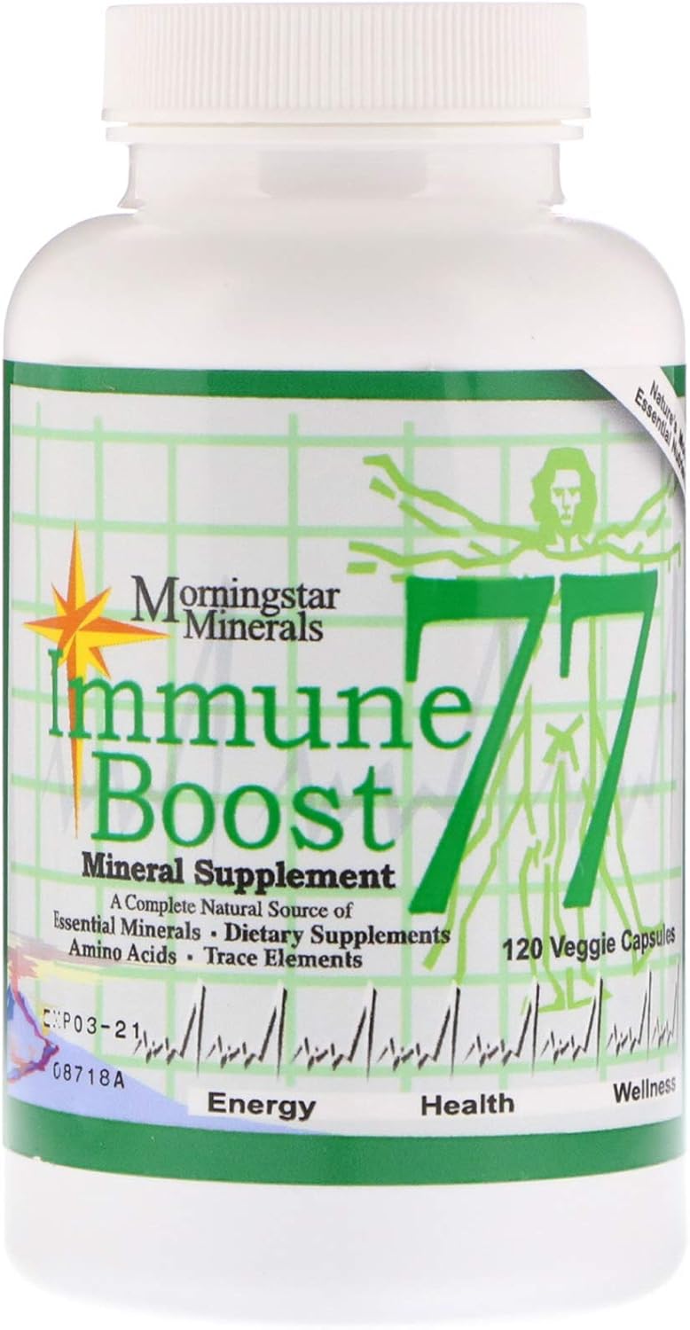 Wuvee Immune Boost 77 Mineral Supplement - 120 Veggie Capsules for Immune Support