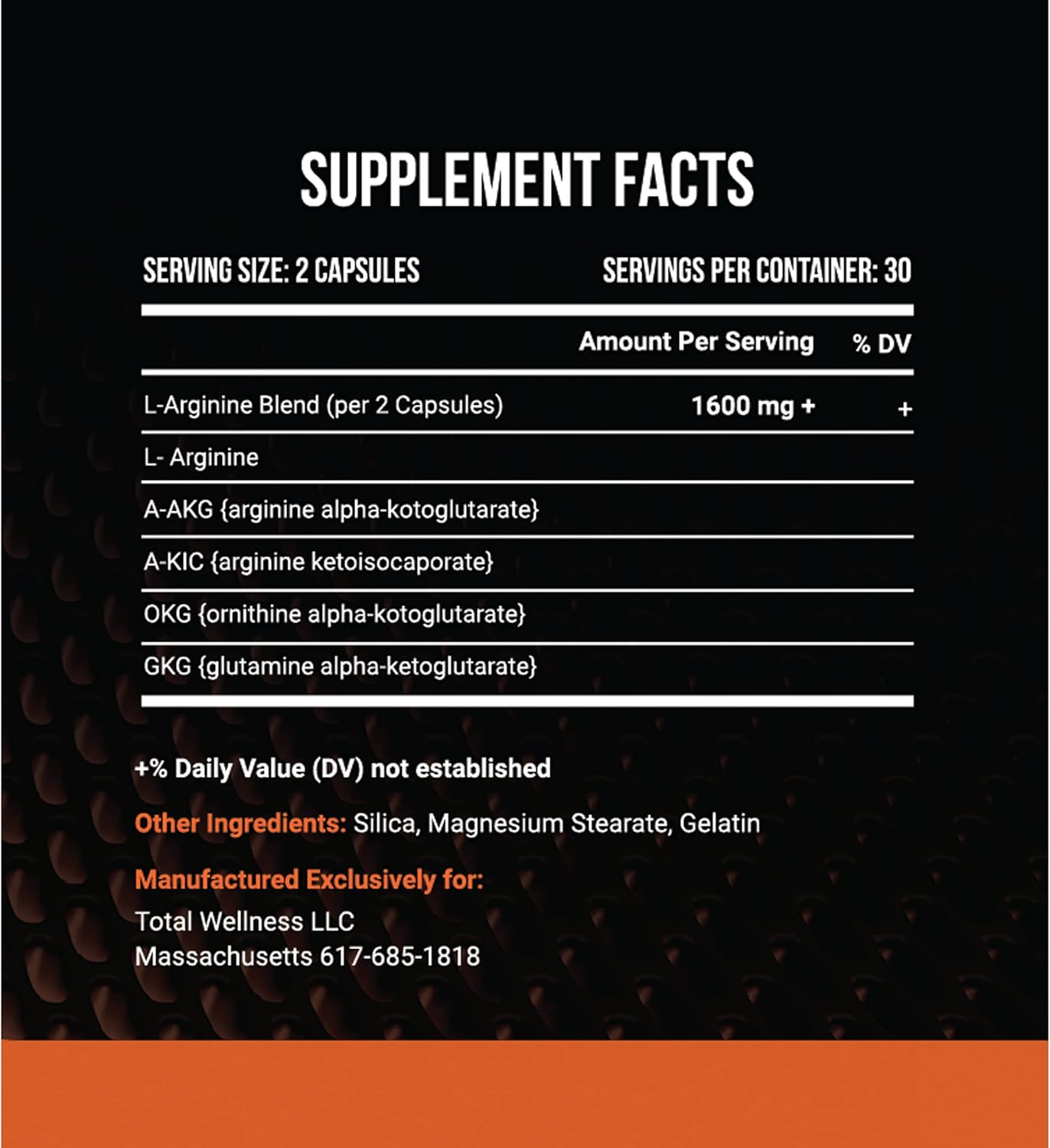 XR30 L-Arginine Nitric Oxide Booster - Maximum Strength Performance Supplement - 60 Capsules