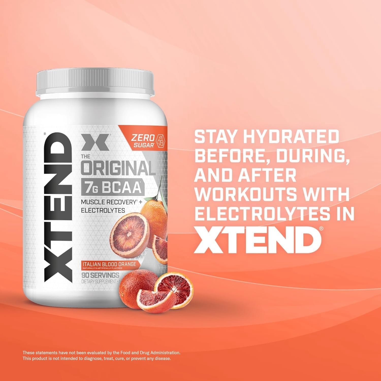Xtend Original BCAA Powder - 7g BCAAs, 2.5g L-Glutamine, Sugar-Free Muscle Recovery Drink - 90 Servings for Men & Women