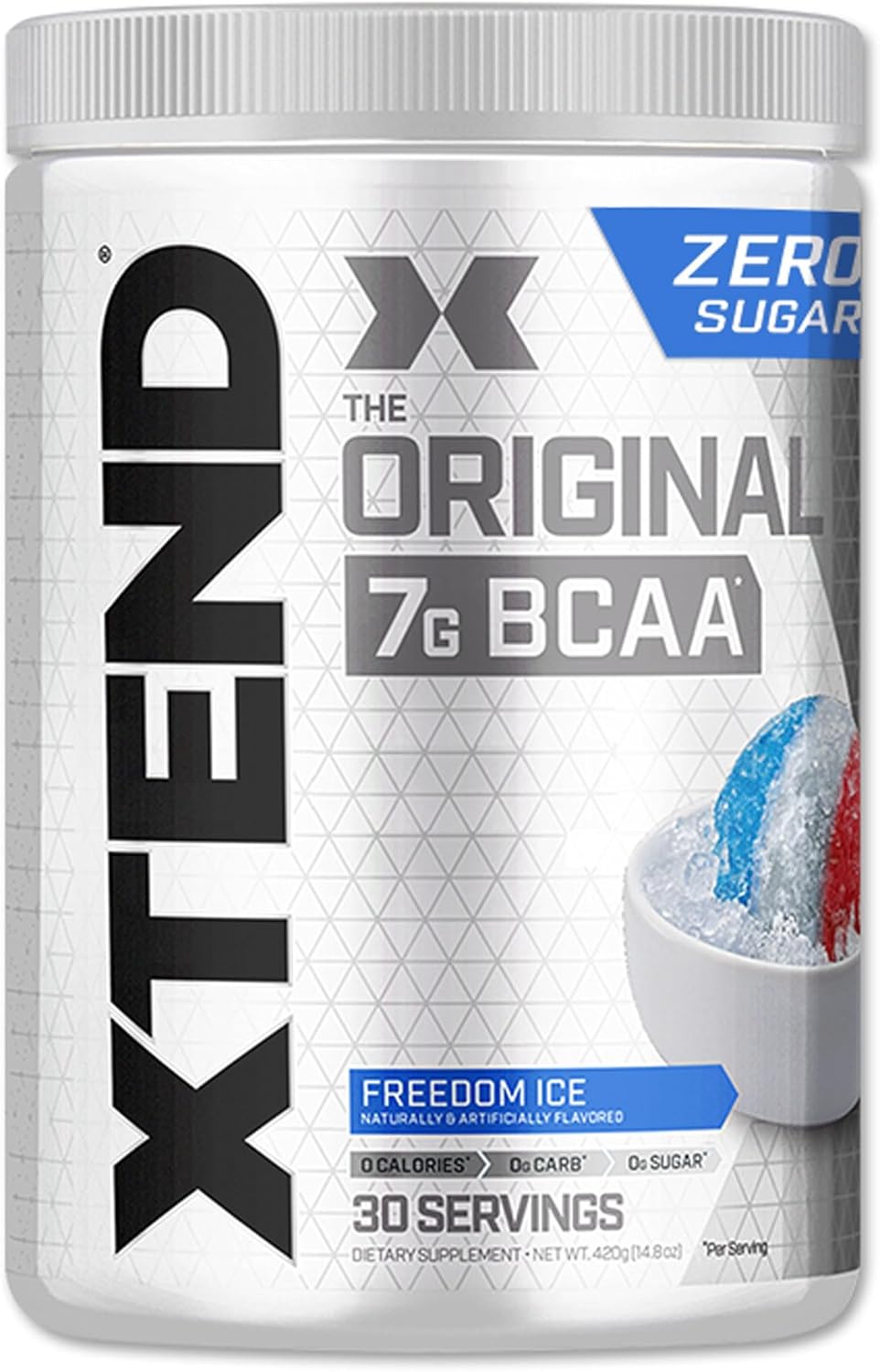 XTEND Original BCAA Powder with 7g BCAA and 2.5g L-Glutamine - Sugar Free Post Workout Drink - Muscle Recovery for Men & Women - 30 Servings