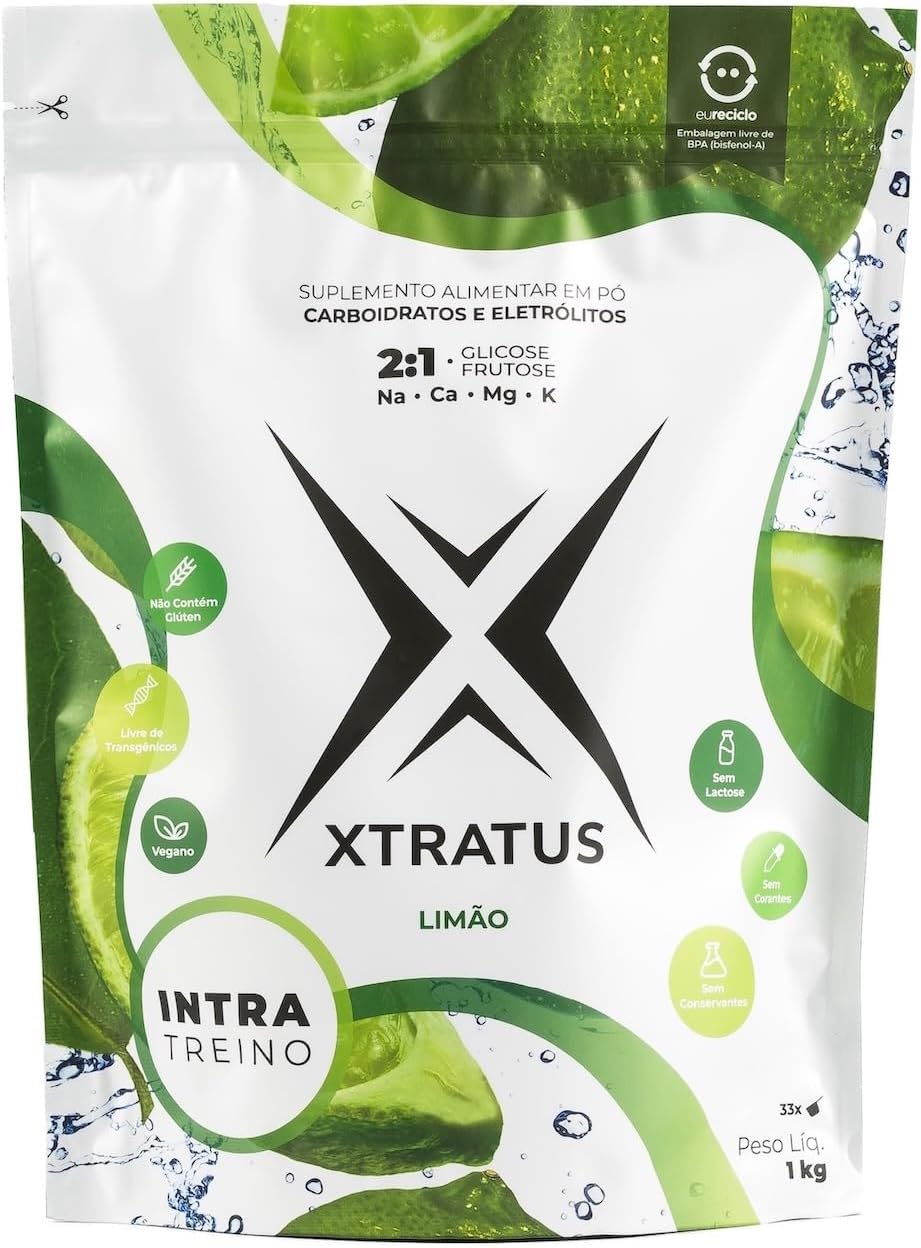 Xtratus Lime Endurance Fluids: Sport Energy Drink Mix with Carbs & Electrolytes, Real Lime, Gut-Friendly, Vegan - 35.27 Oz.