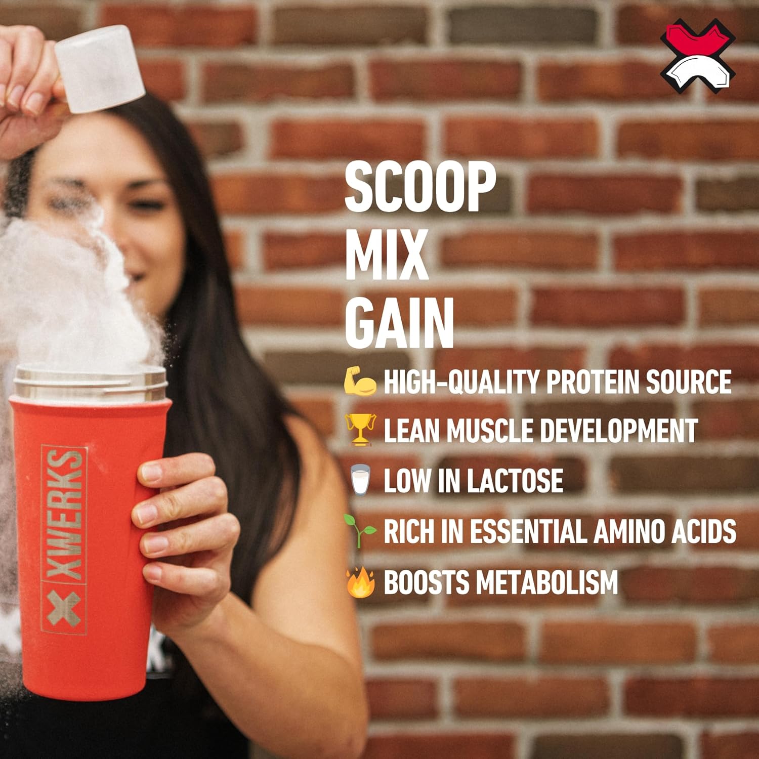 Xwerks Grow Grass-Fed Whey Protein Powder - 30 Servings, 25g Isolate Protein (Chocolate Flavor), All-Natural, Paleo & Keto-Friendly