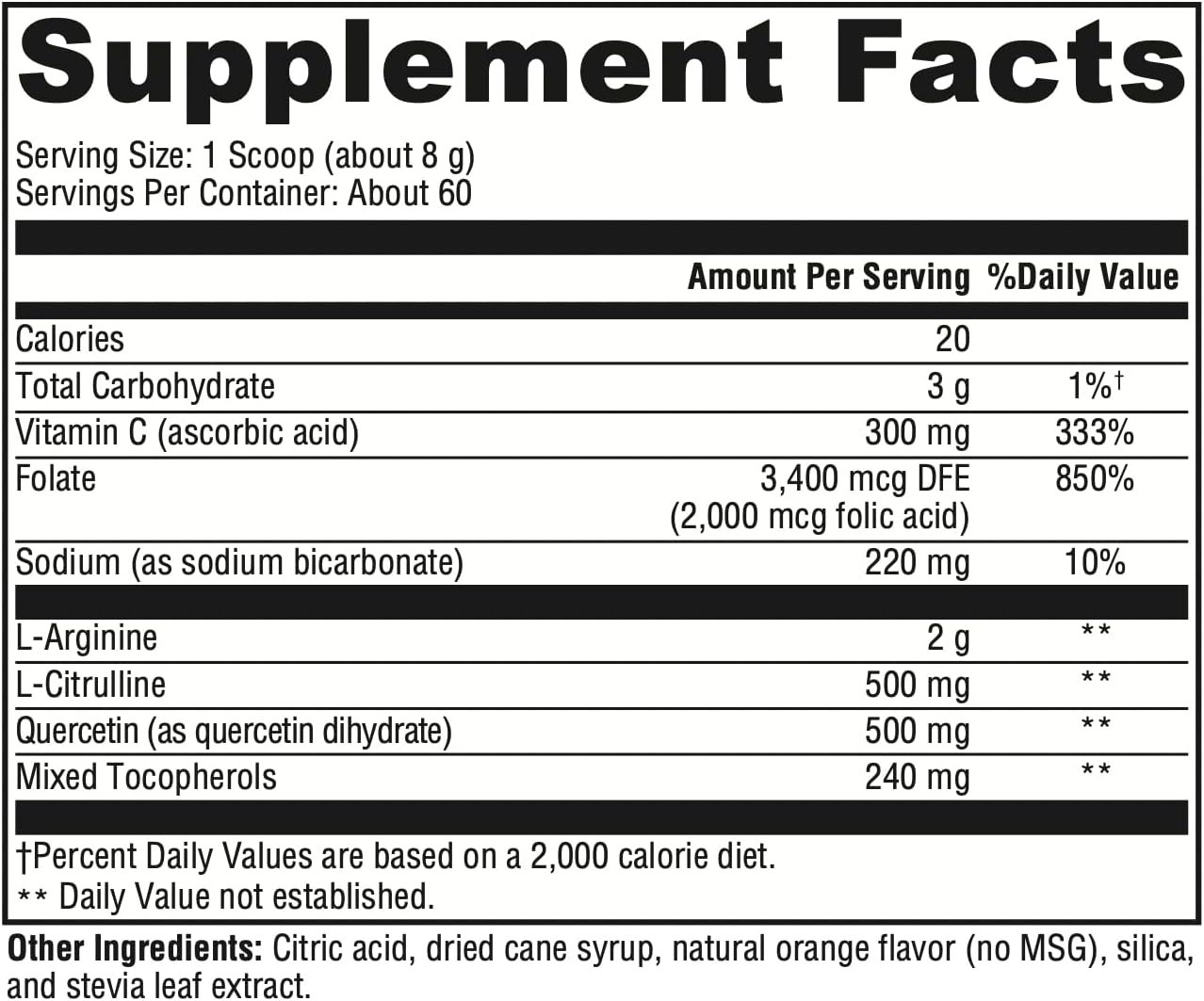 XYMOGEN AngiNOX - Nitric Oxide Support Powder for Athletic Performance - Orange Flavor (17 oz)