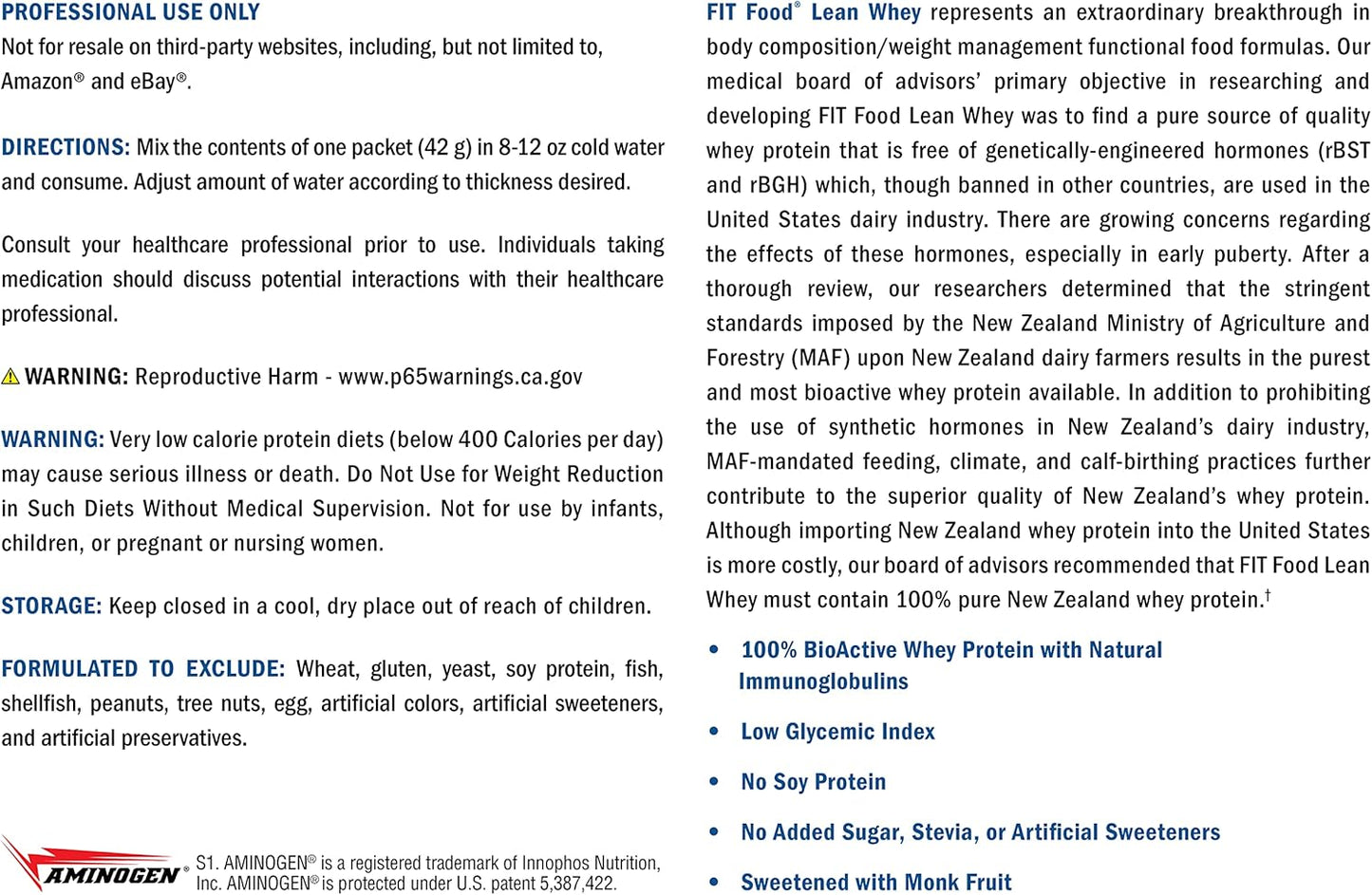 XYMOGEN FIT Food Lean Whey BioActive Protein Powder - No Sugar or Stevia - Natural Immunoglobulins - Supports Body Composition, Immune Health, Workouts - Chocolate (10 Pack)