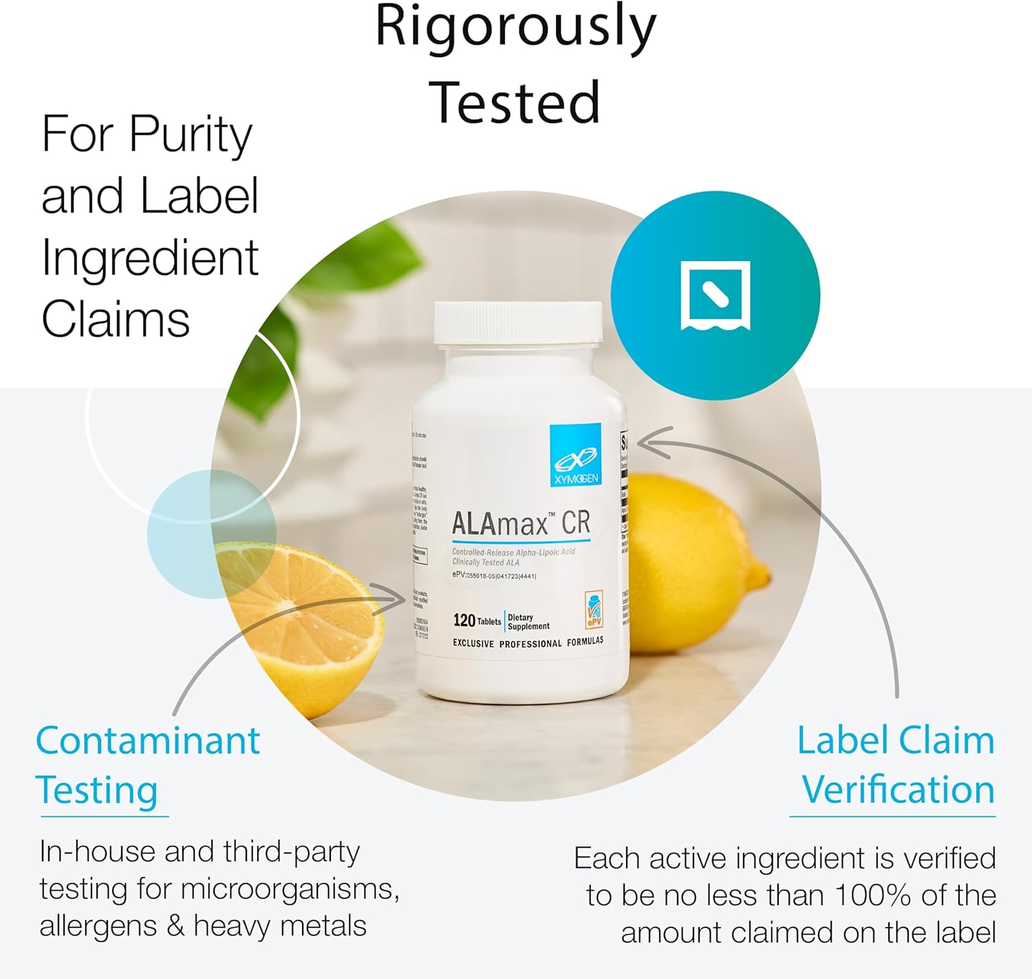 XYMOGEN NiaVasc 750 - Sustained-Release Niacin Tablets for Healthy Blood Lipids - Reduce Flushing - 120 Time-Release Tabs