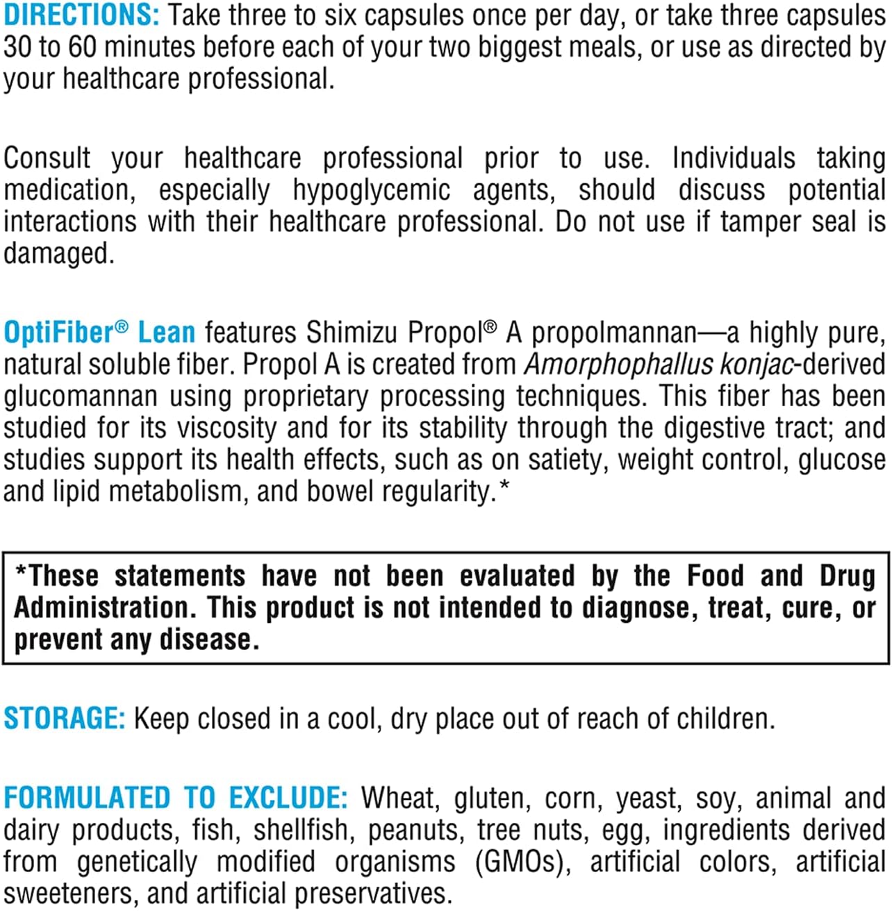 XYMOGEN OptiFiber Lean Fiber Supplement - 180 Daily Capsules for Digestive Health & Cholesterol - Gut Cleanse & Metabolism Support