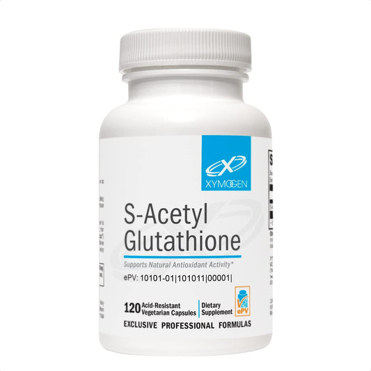 XYMOGEN S Acetyl Glutathione Supplement - Enhanced Absorption Formula for Healthy Aging, Cellular Health, and Immune Support - 120 Capsules