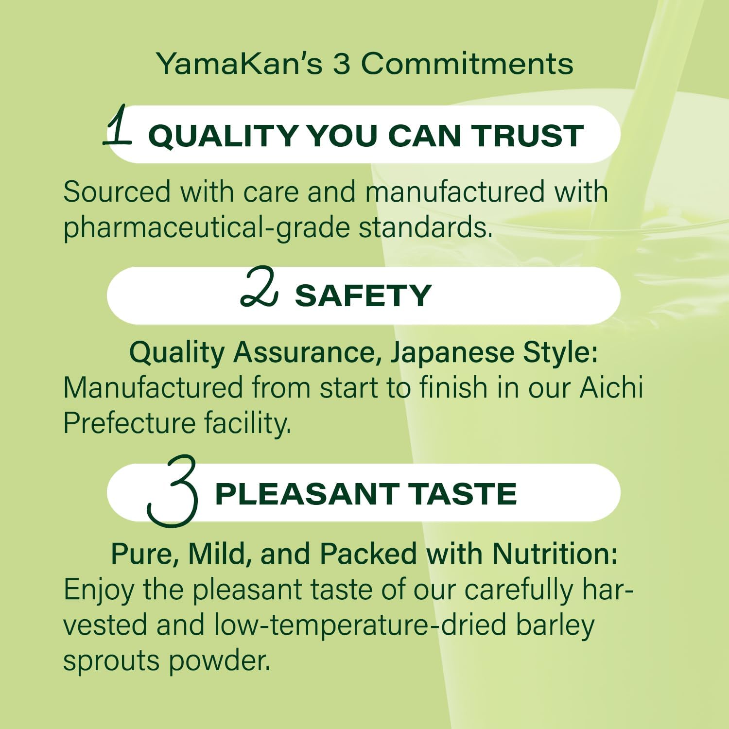 Yamamoto Kanpoh Young Barley Grass Powder with Kale - Japan's Green Superfood for Health & Vitality - 100% Gluten-Free & Vegan - Rich in Vitamins & Minerals - 88 Sachets
