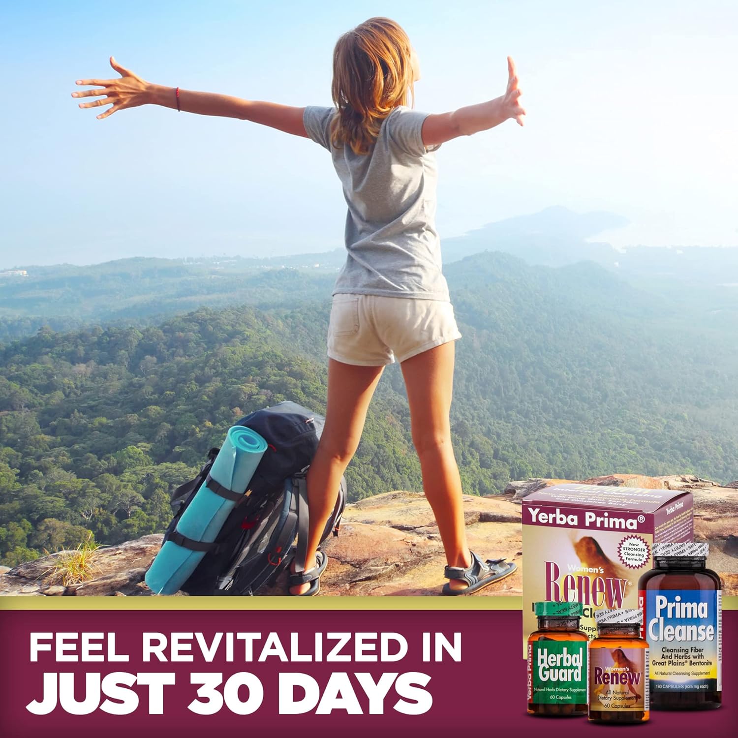 Yerba Prima Women's Renew Internal Cleansing Program - 30 Day Kit with 3 Bottles - Detox Cleanse for Women's Health