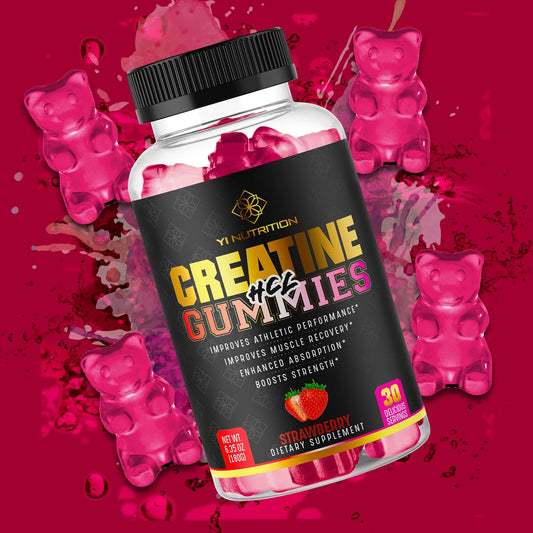 Yi Nutrition Creatine HCL Gummy - Innovative Pre-Workout Gummies with Creatine HCL