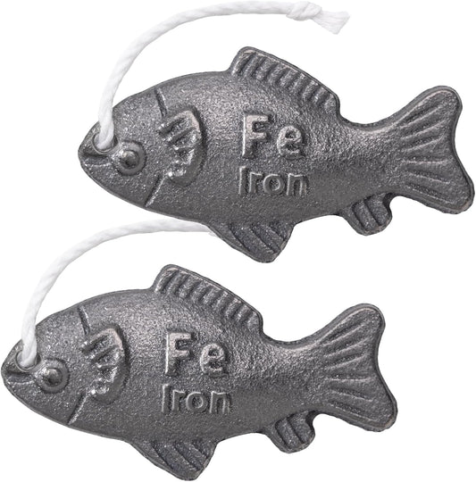 YOUIN Iron Fish 2 Pack with Bag - Natural Iron Source for Deficiency Risk Reduction, Safe Cooking Tool for Pregnant Women, Vegans, Athletes