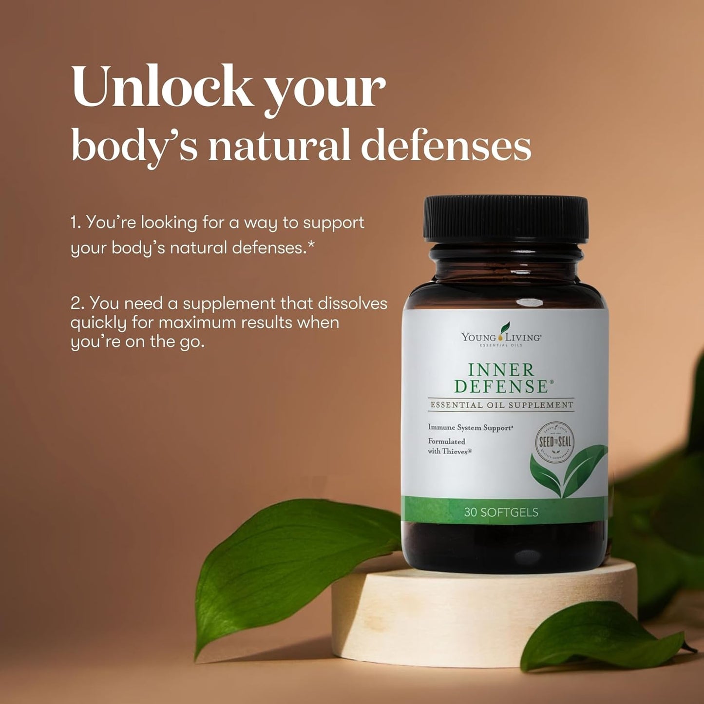 Young Living Essential Oils Inner Defense Softgels - 30 Count