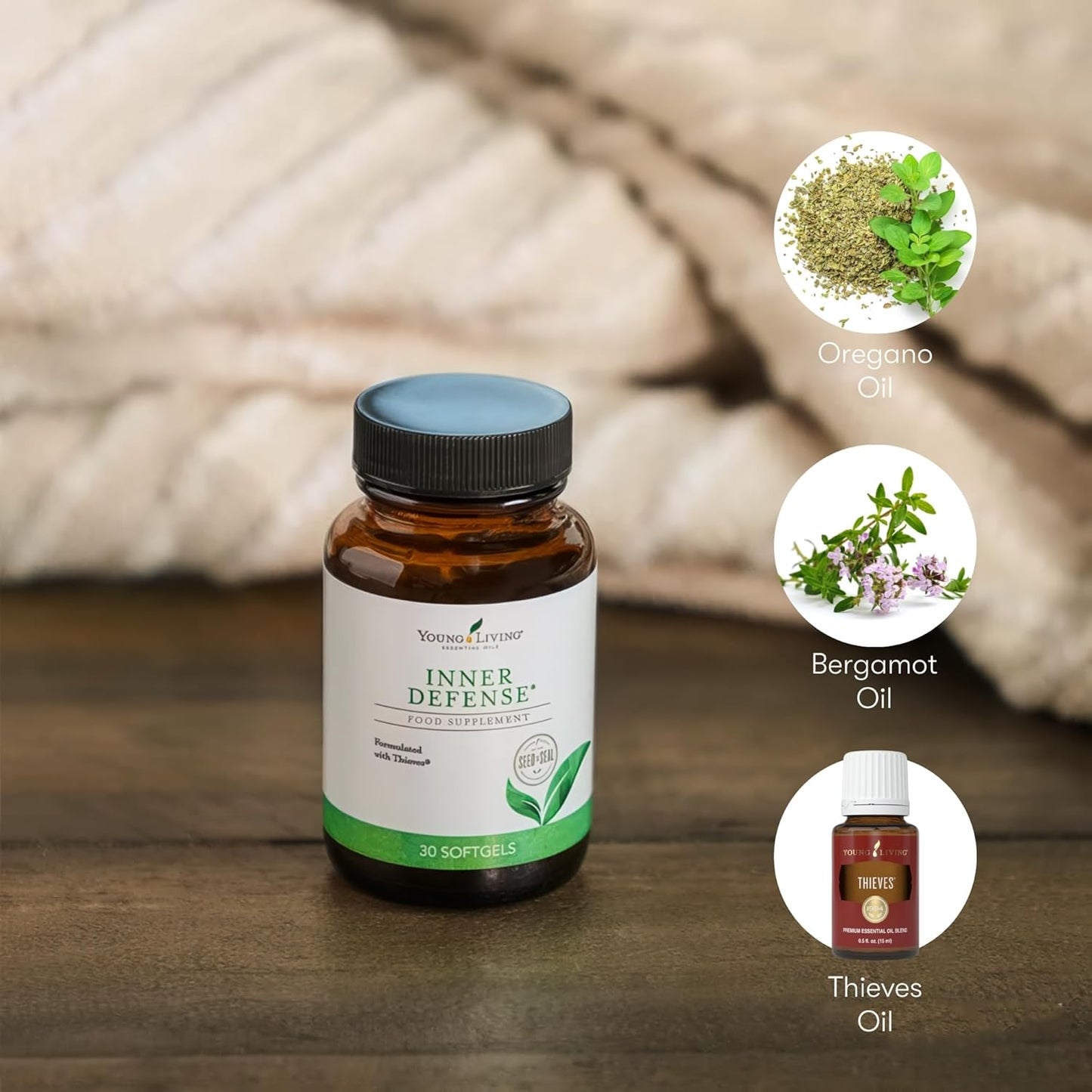 Young Living Essential Oils Inner Defense Softgels - 30 Count