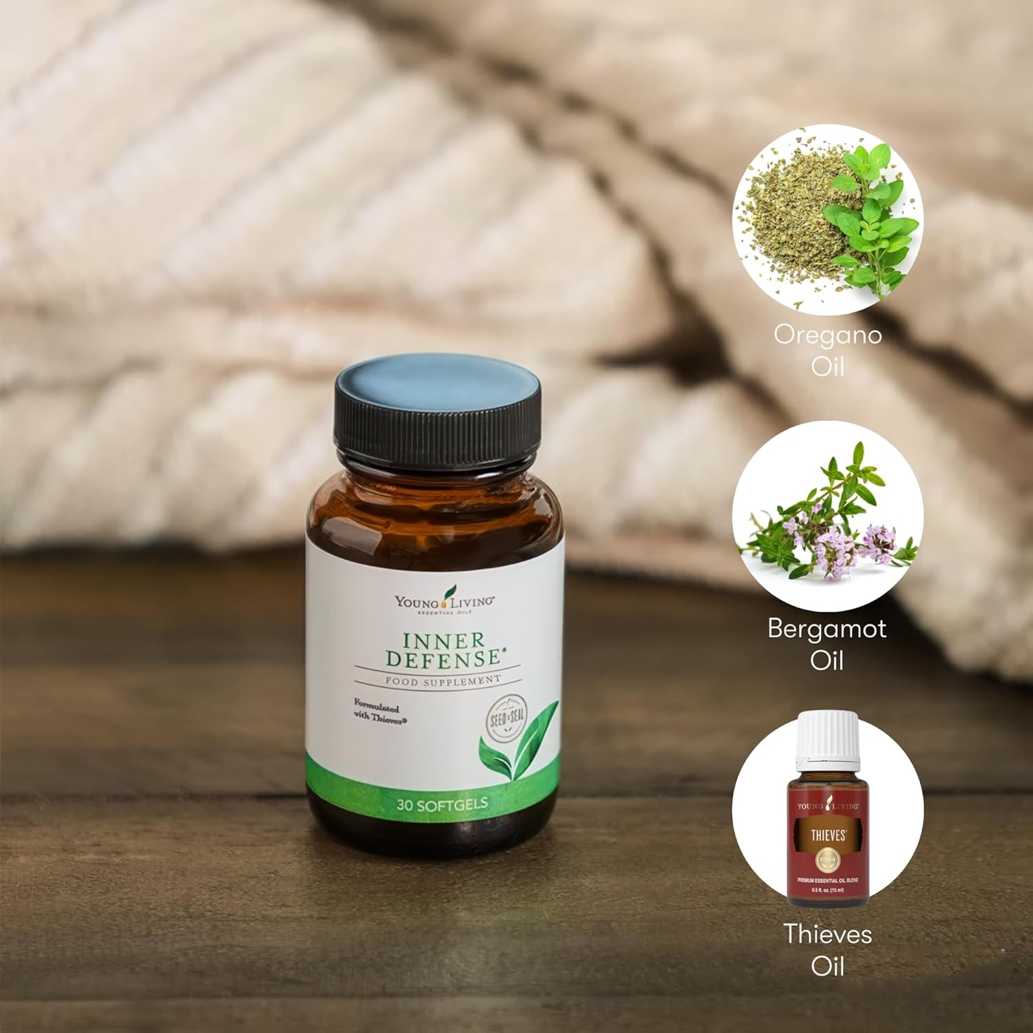 Young Living Essential Oils Inner Defense Softgels - 30 Count