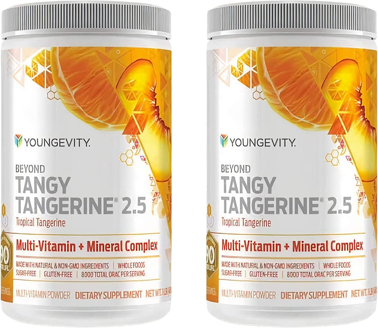 Youngevity Beyond Tangy Tangerine 2.5 Tropical Tangerine Ultimate Multi-Vitamin & Mineral Complex with 8,000 ORAC - Natural & Whole Foods