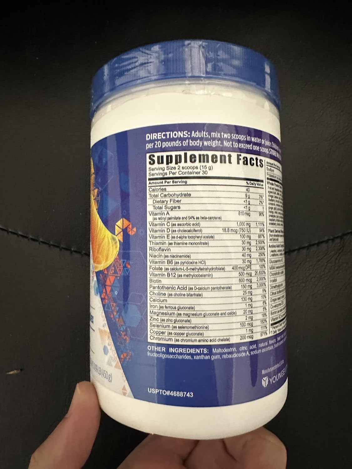 Youngevity Beyond Tangy Tangerine Original Formula 6 Pack - Natural Whole Foods Multi-Vitamin Mineral Complex with 5,745 ORAC