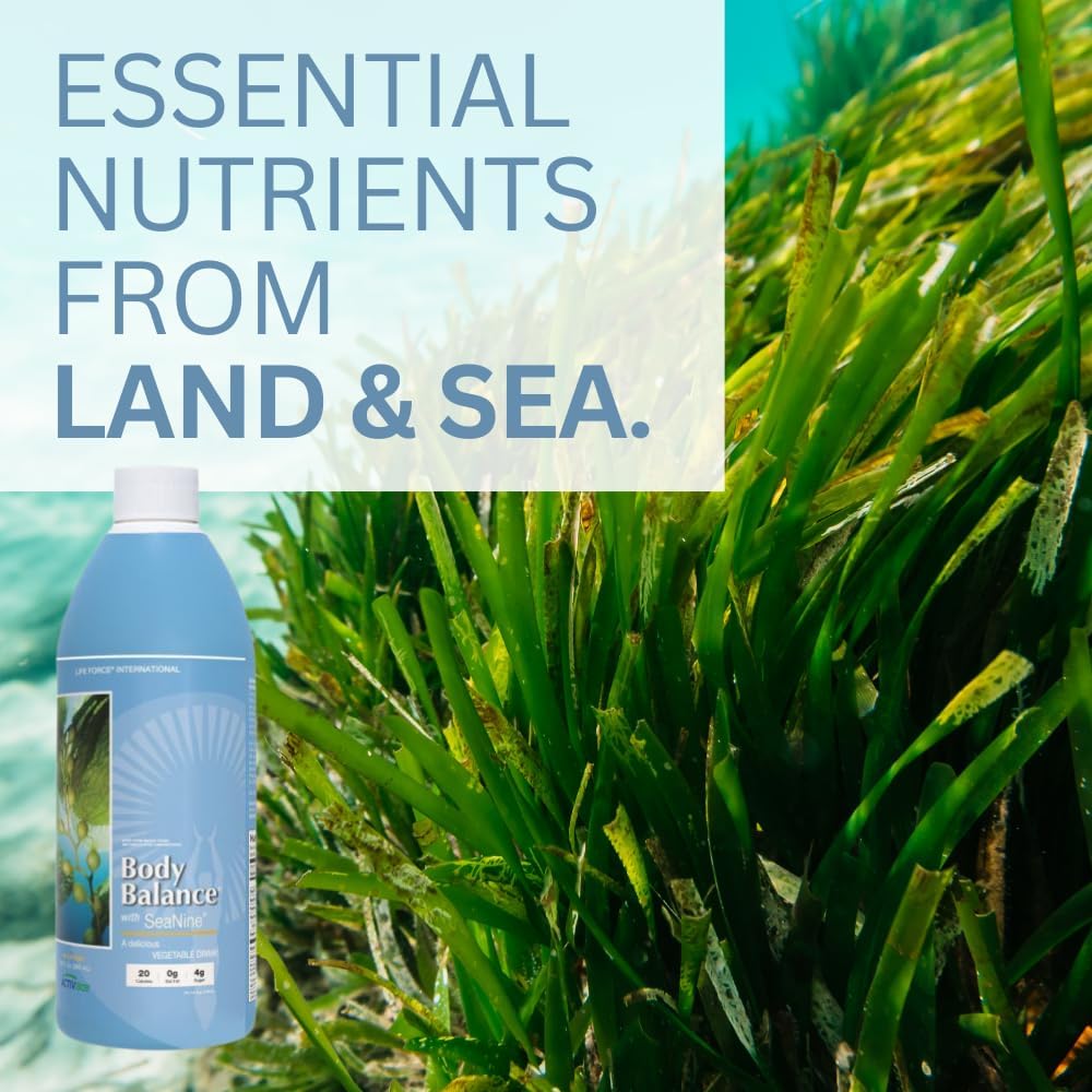 Youngevity Body Balance Land & Sea Plant Based Nutrition with Sea Vegetables, Kelp, Nori, and More - 75+ Nutrients - 32 Fl Oz Bottle